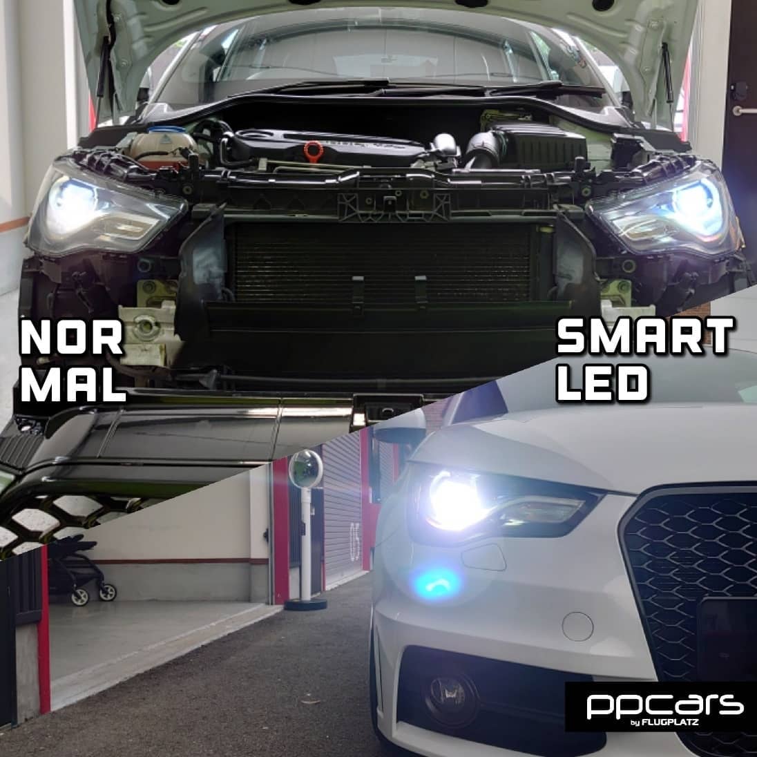 Audi A1 (8X) x Smart純正交換LEDバルブ