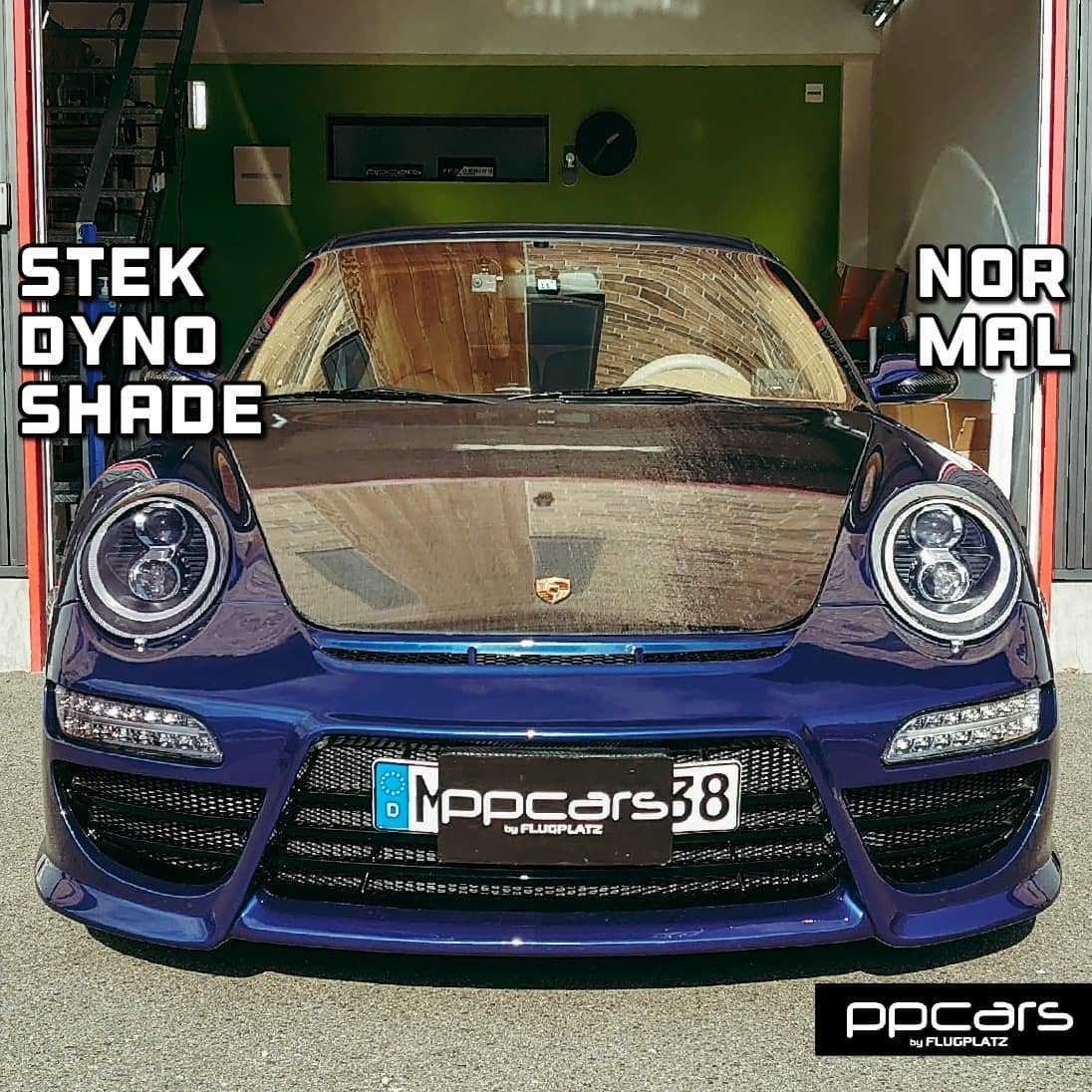 PORSCHE 997 x STEK Headlight PPF DYNO smoke