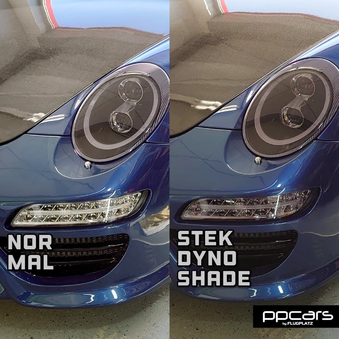 PORSCHE 997 x STEK Headlight PPF DYNO smoke