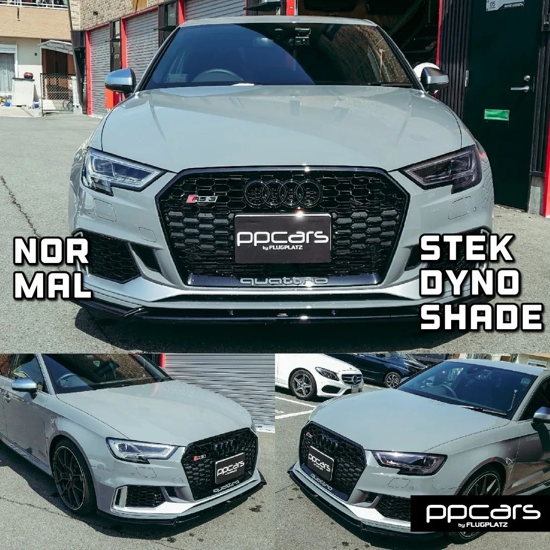 Audi RS3 (8V) Sportback x STEK Headlight PPF DYNO shade