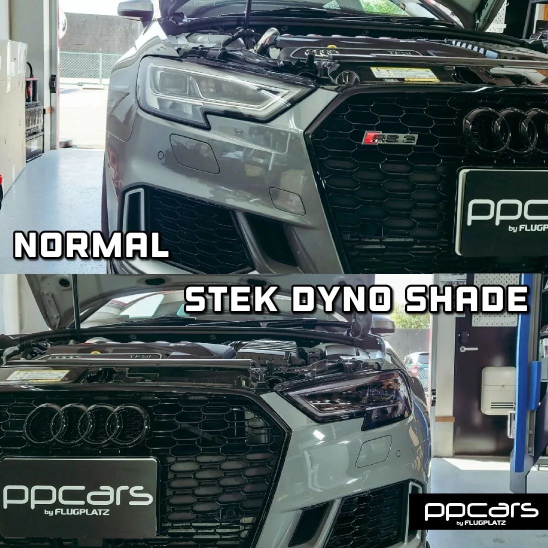 Audi RS3 (8V) Sportback x STEK Headlight PPF DYNO shade