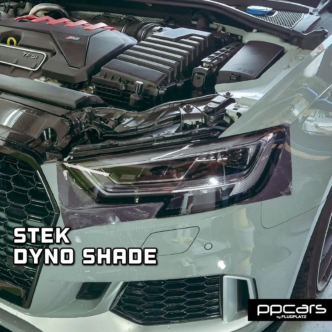 Audi RS3 (8V) Sportback x STEK Headlight PPF DYNO shade