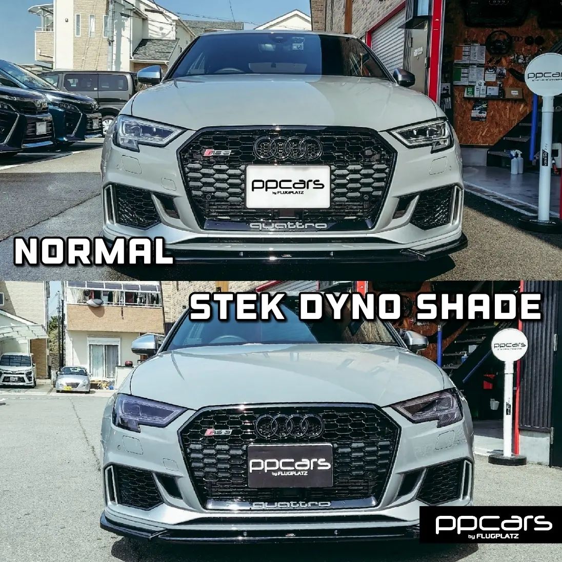 Audi RS3 (8V) Sportback x STEK Headlight PPF DYNO shade
