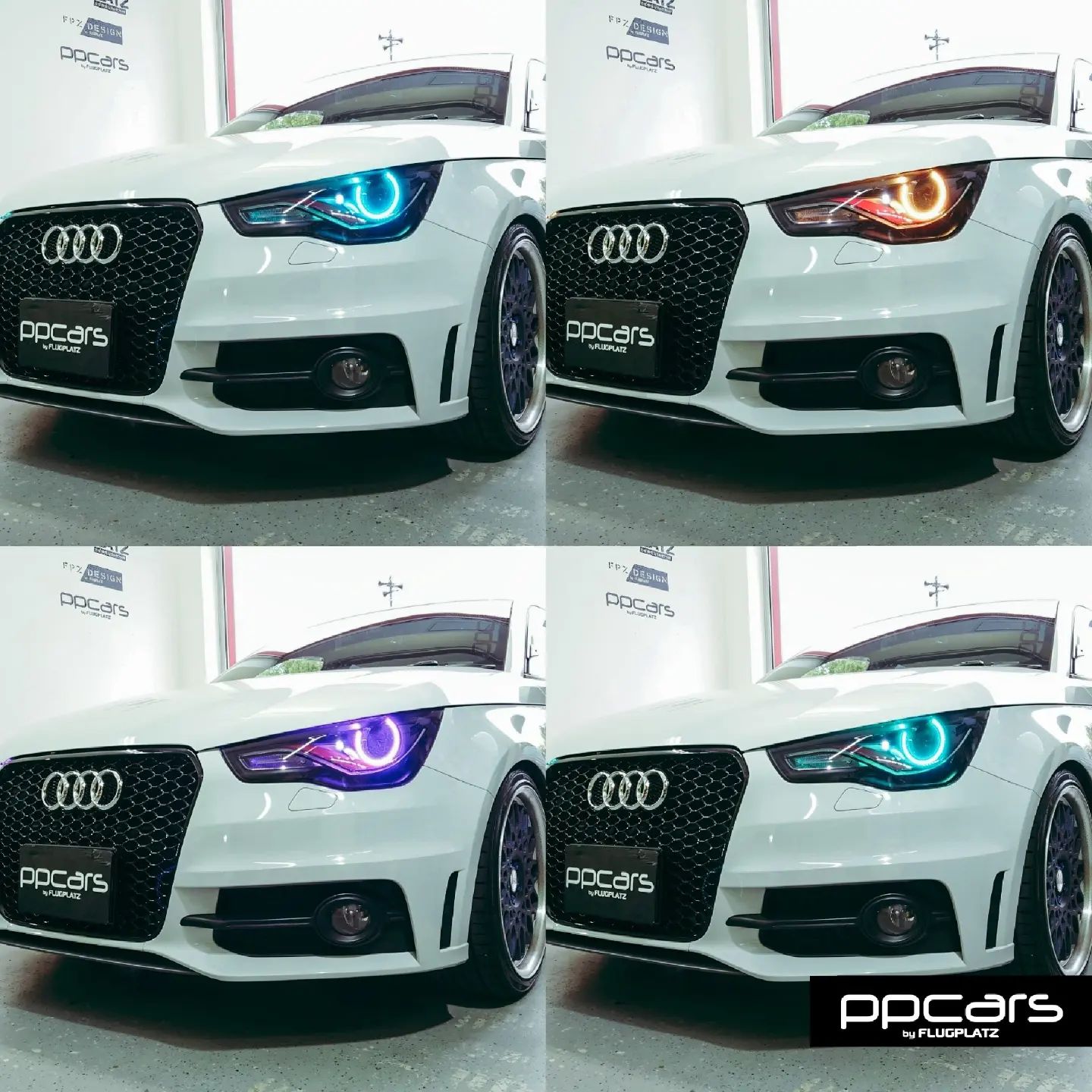 Audi A1 (8X) x ヘッドライト LEDワンオフ加工&インナー塗装