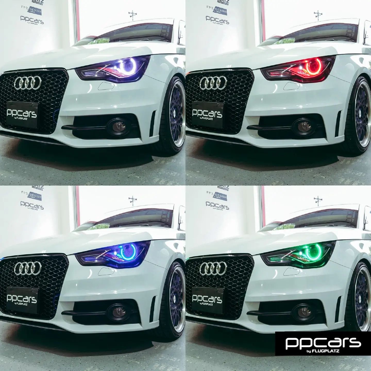 Audi A1 (8X) x ヘッドライト LEDワンオフ加工&インナー塗装