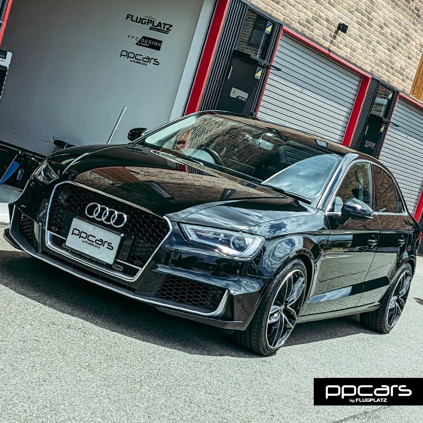 Audi A3 (8V) Sedan x H&Rダウンサス&iiDホイールスペーサー