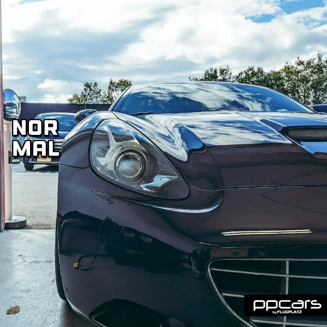 Ferrari California x STEK Headlight PPF DYNO shade