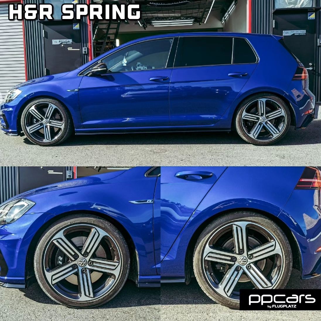 Golf7.5 R (5G) x H&Rダウンサス&iSWEEPホイールスペーサー