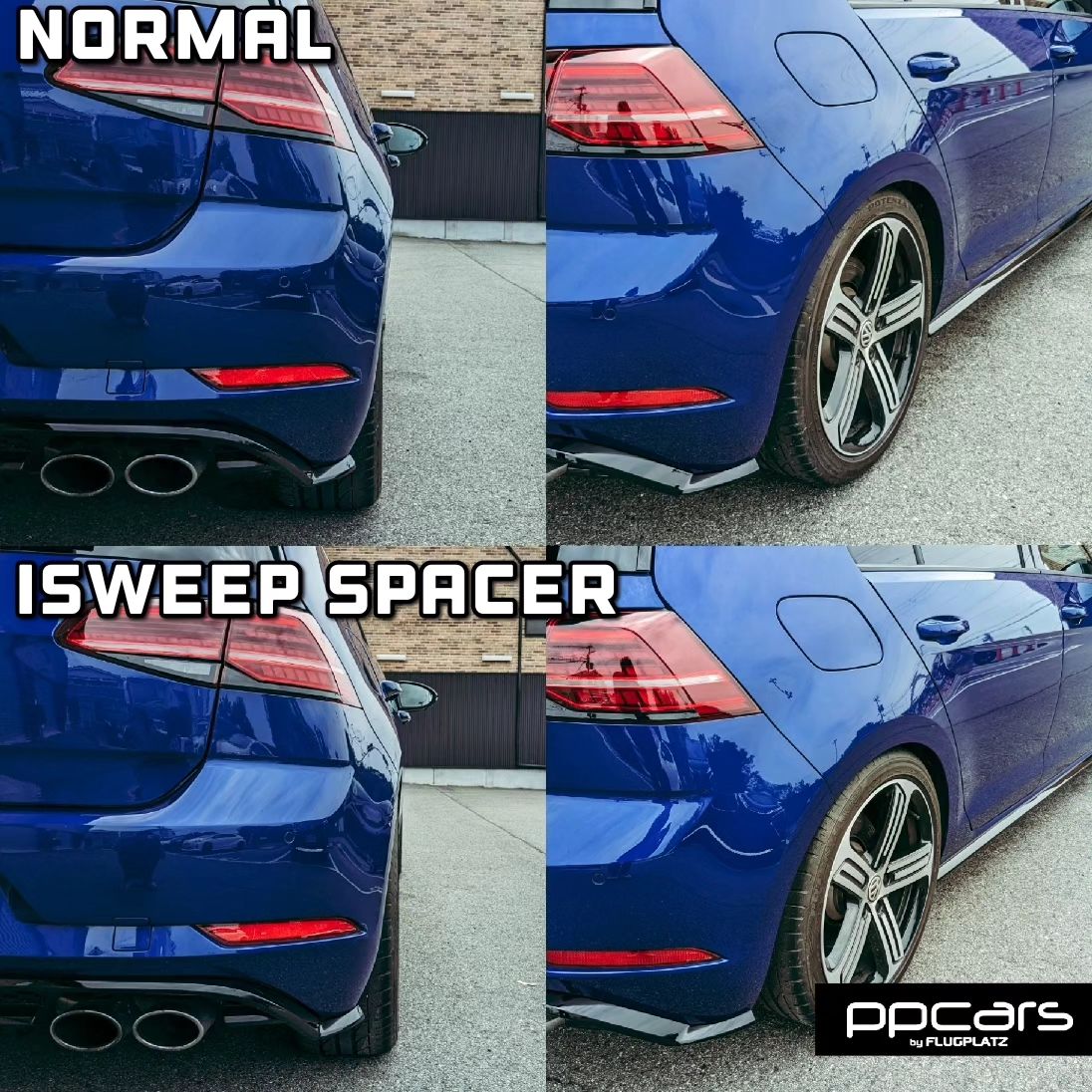 Golf7.5 R (5G) x H&Rダウンサス&iSWEEPホイールスペーサー