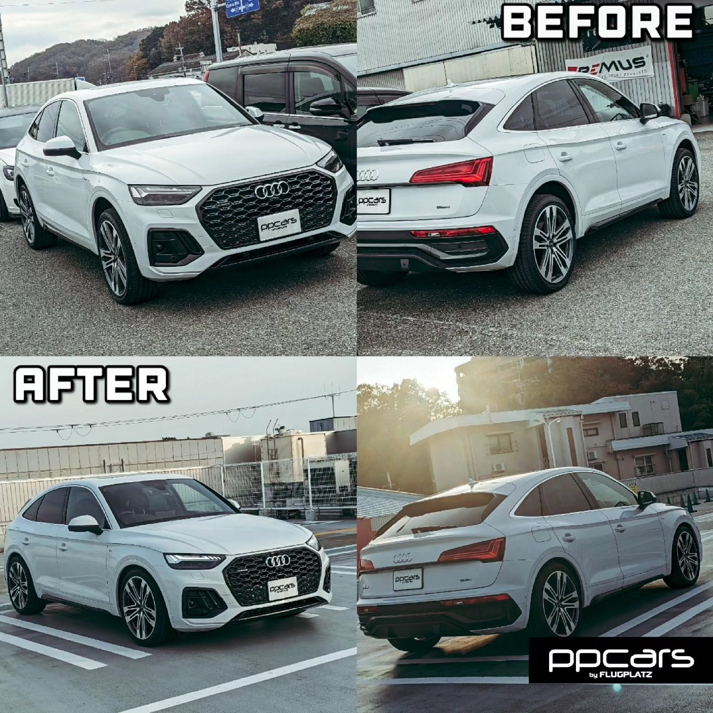 Audi Q5 (FY) Sportback x H&Rダウンサス