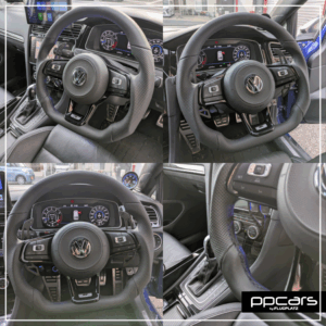 VW Golf7.5R Variant(5G) x ワンオフステアリング,カーテシライト,ブルーミラー (フォトギャラリー)