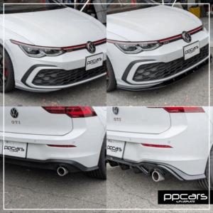 Golf8 GTI(5H) x Maxton-Design フロントスポイラー, サイドスカート, リアディフューザー (フォトギャラリー)