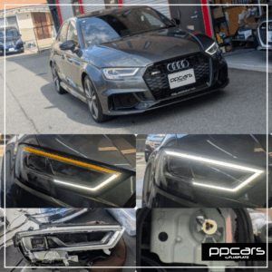 Audi RS3(8V) Sedan x ヘッドライトDRL修理 (フォトギャラリー)