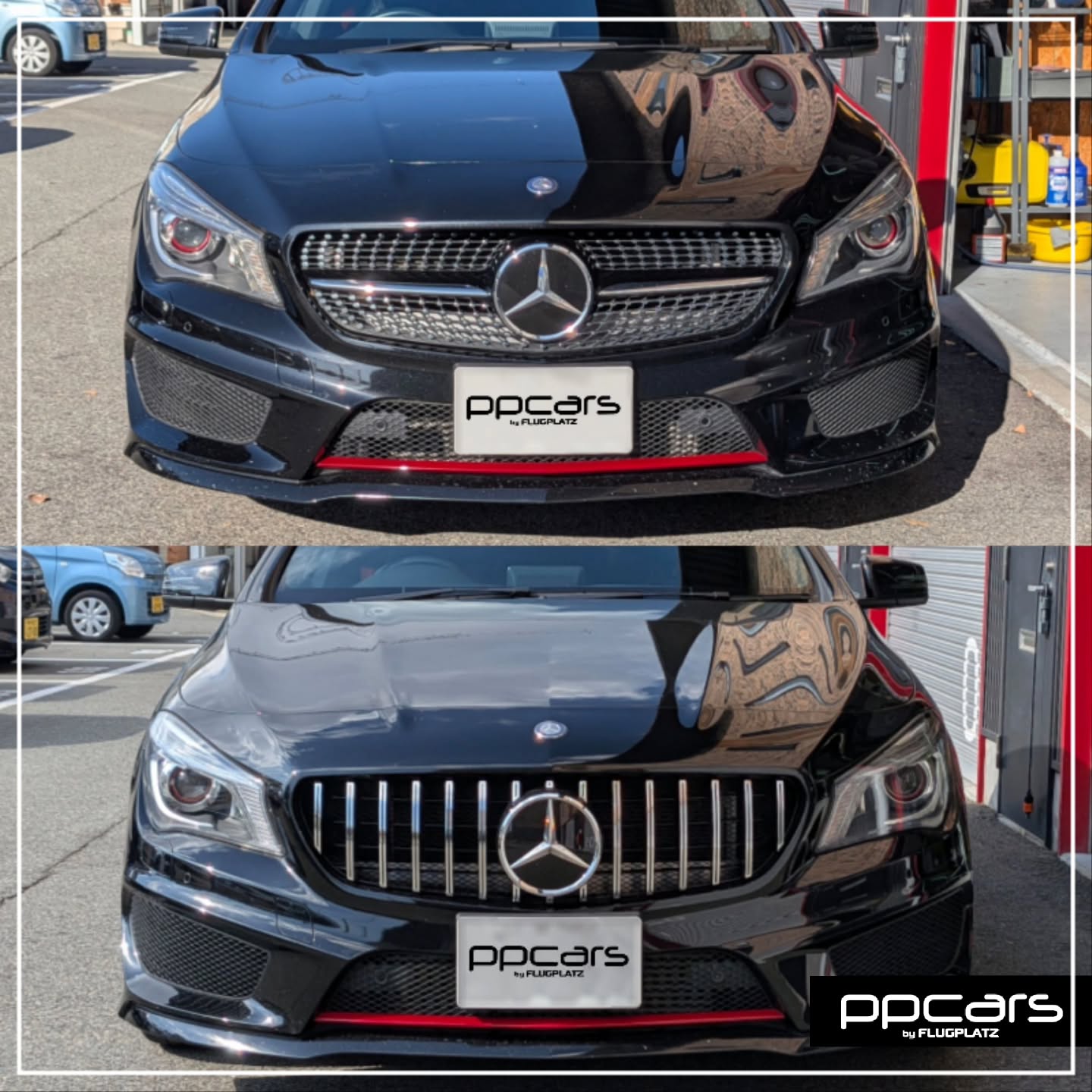 Mercedes-Benz CLA Shooting Brake (X117) x パナメリカーナグリル, メッシュ加工 (フォトギャラリー)