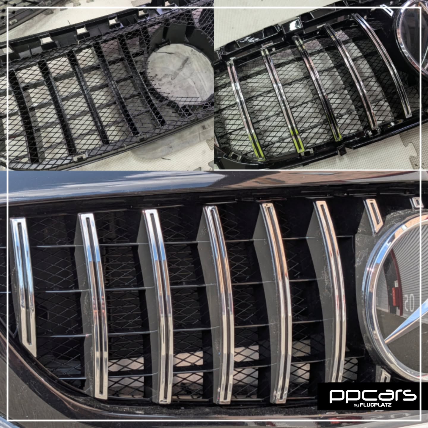 Mercedes-Benz CLA Shooting Brake (X117) x パナメリカーナグリル, メッシュ加工 (フォトギャラリー)