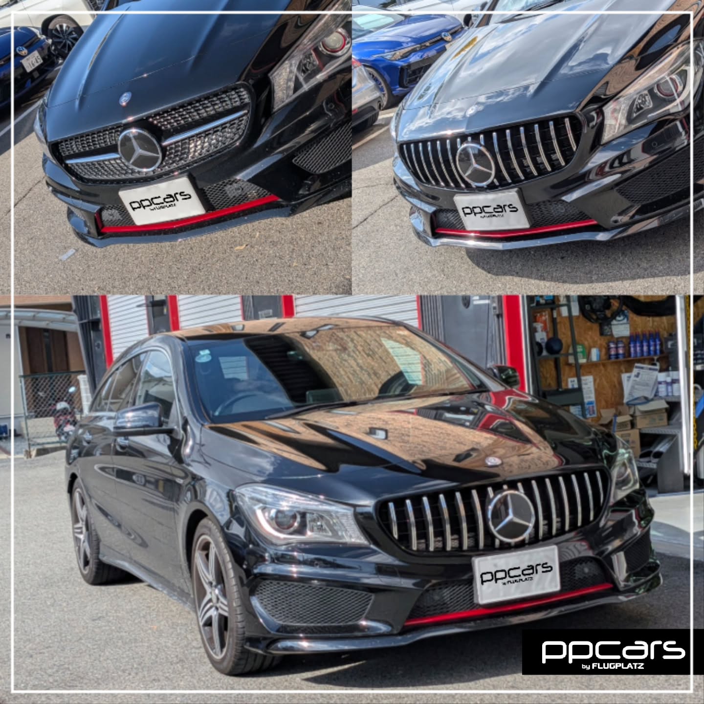 Mercedes-Benz CLA Shooting Brake (X117) x パナメリカーナグリル, メッシュ加工 (フォトギャラリー)