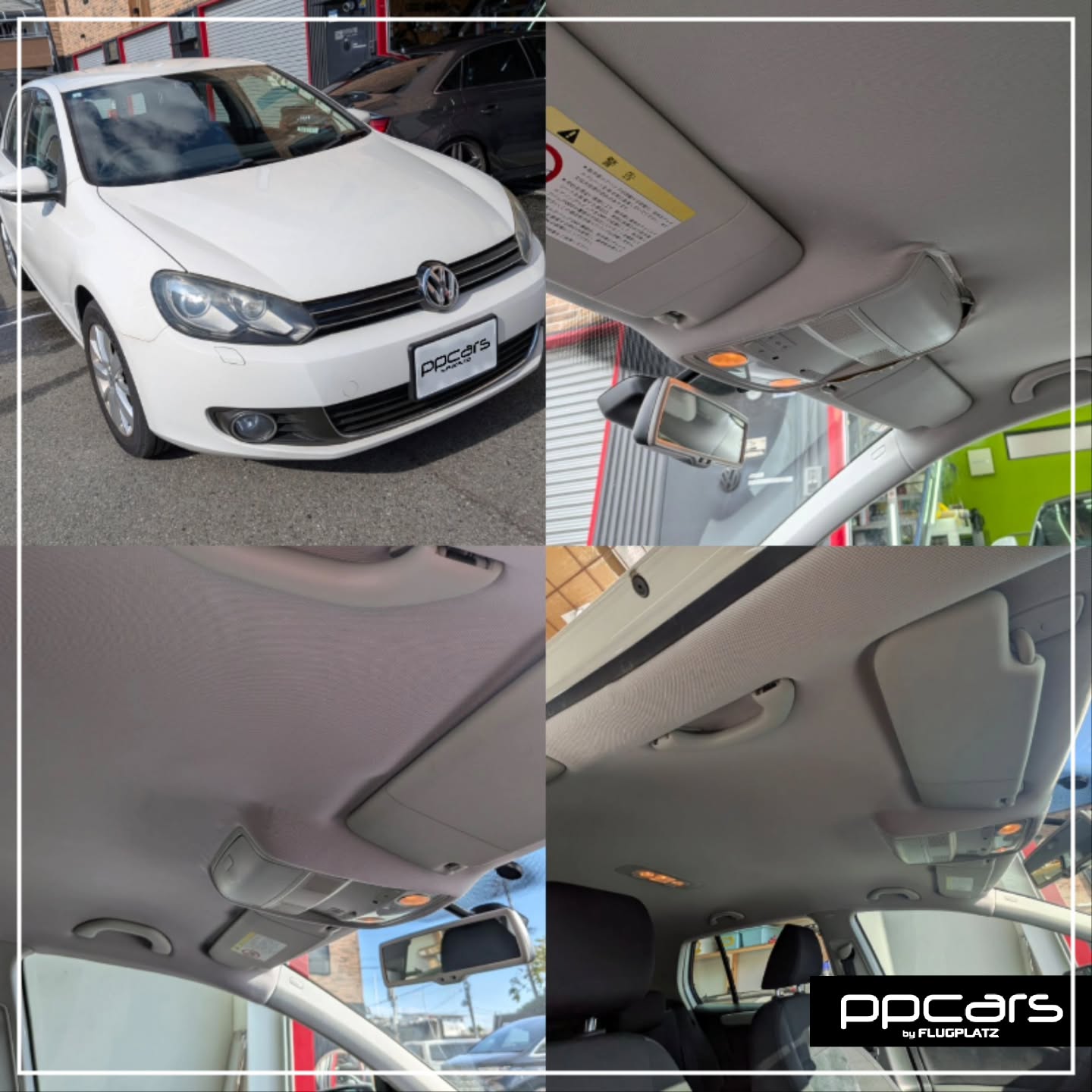 VW Golf6(5K) x 天井張替 (フォトギャラリー)□