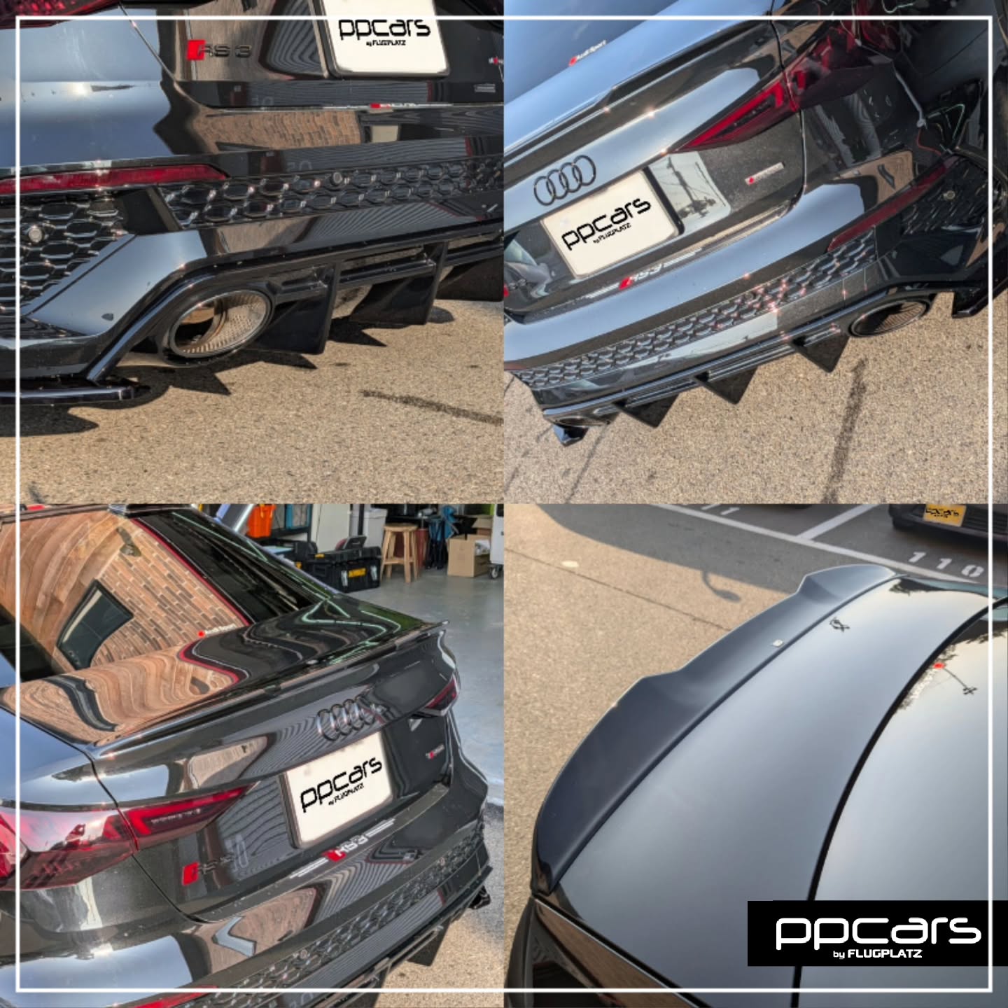 Audi RS3(8Y) Sedan x balance it リアディフューザー, Maxton-Design トランクスポイラー (フォトギャラリー)