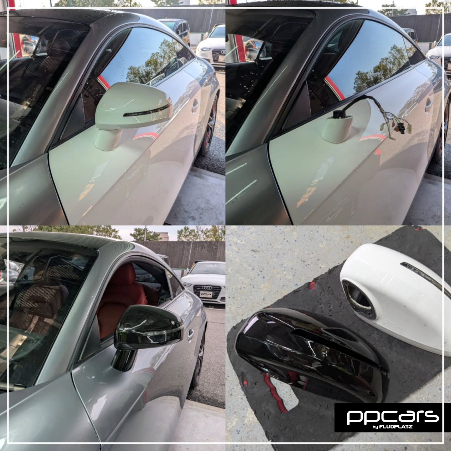 Audi TT(8J) x グロスブラックドアミラーカバー (フォトギャラリー)