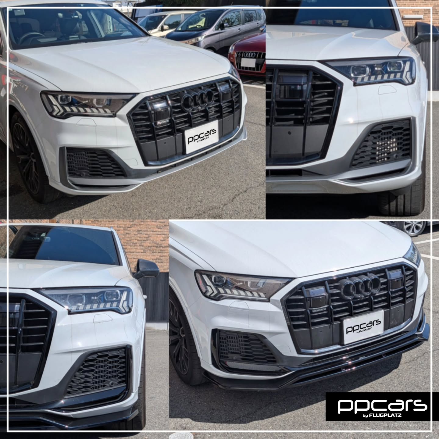 Audi Q7(4M) x Maxton-Design フロントスポイラー, ブラックアウト (フォトギャラリー)