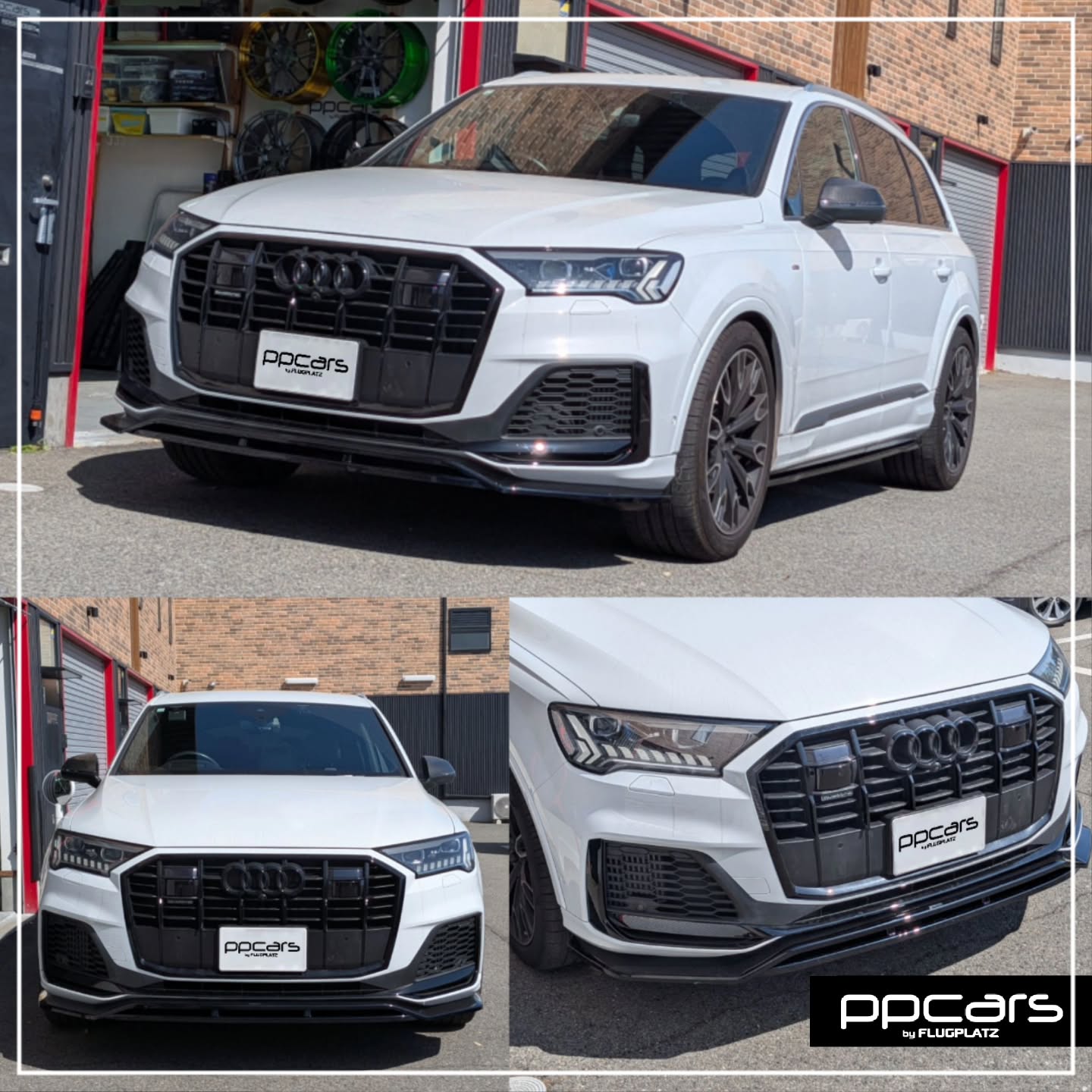 Audi Q7(4M) x Maxton-Design フロントスポイラー, ブラックアウト (フォトギャラリー)