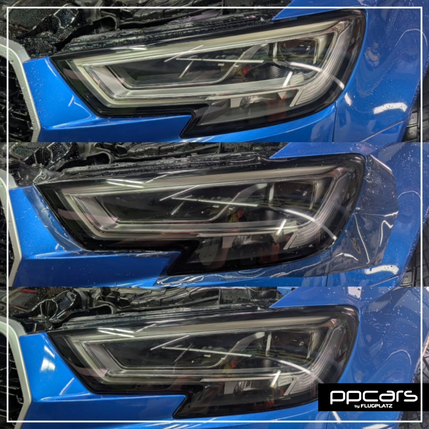 Audi A3(8V) Sportback x 至高のヘッドライトリペア,水漏れ修理, ヘッドライトPPF (フォトギャラリー)