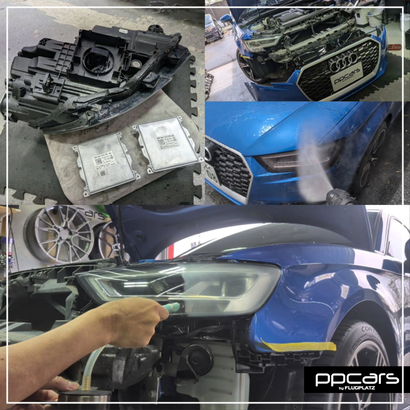 Audi A3(8V) Sportback x 至高のヘッドライトリペア,水漏れ修理, ヘッドライトPPF (フォトギャラリー)