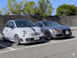 代車(アバルト595/アウディTT)