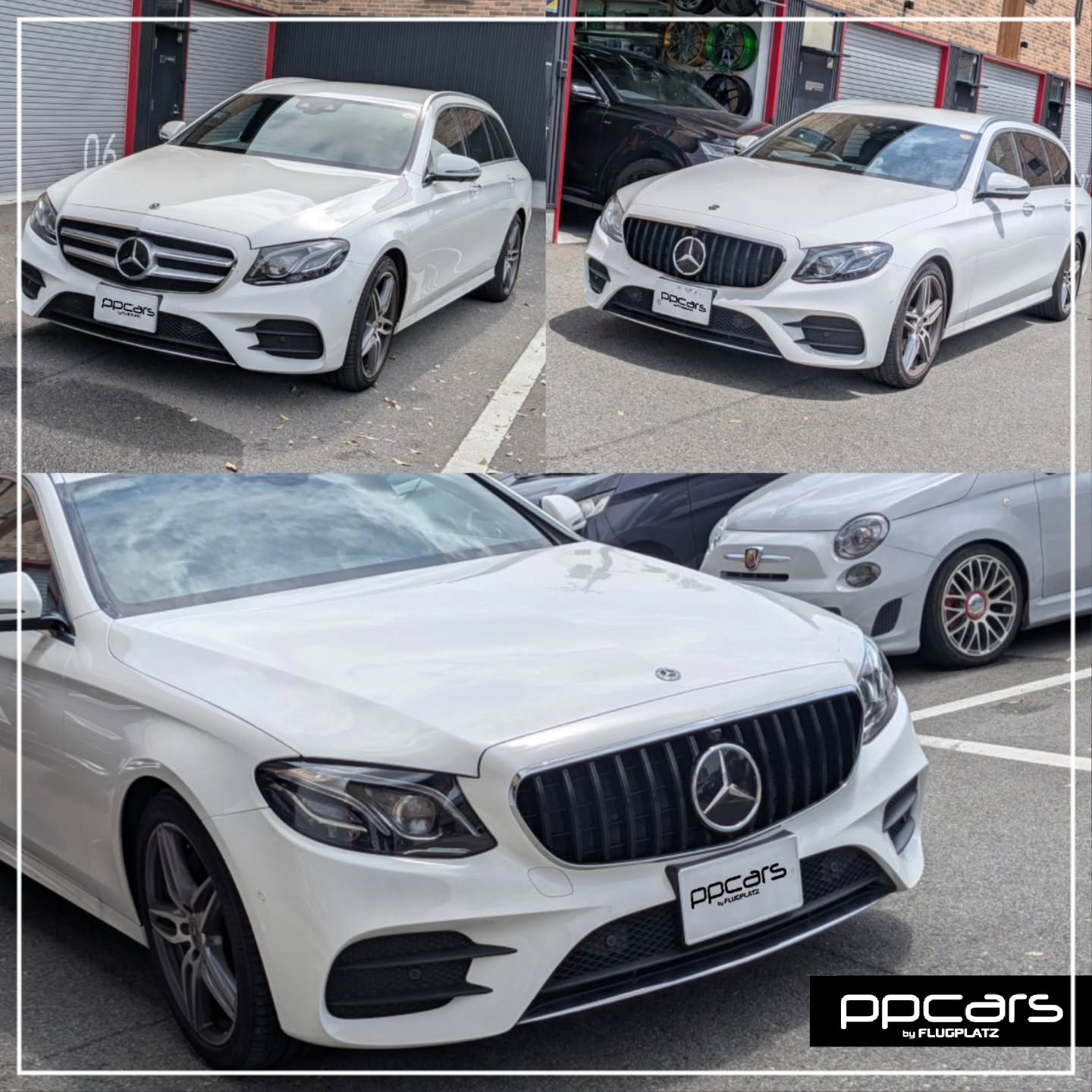 Mercedes-Benz E-Class Stationwagon(W213) x パナメリカーナグリル, メッシュ加工 (フォトギャラリー)