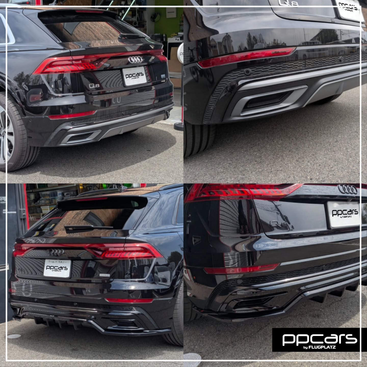 Audi Q8(4M/F1) x Maxton-Designサイドスカート,リアディフューザー,ブラックアウト (フォトギャラリー)