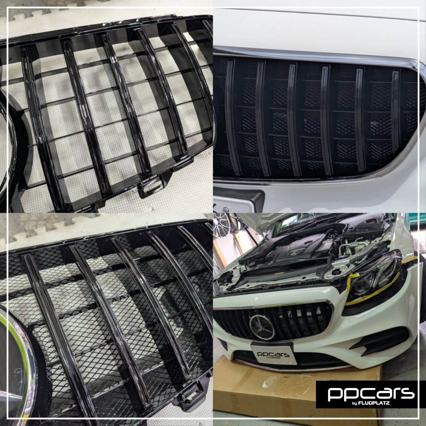 Mercedes-Benz E-Class Stationwagon(W213) x パナメリカーナグリル, メッシュ加工 (フォトギャラリー)