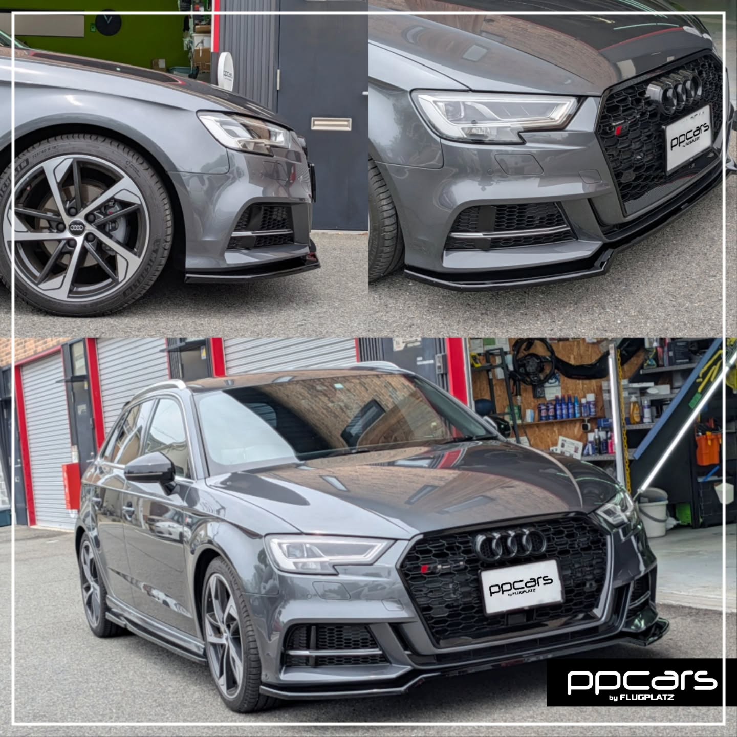 Audi A3(8V) Sportback x Maxton-Designフロントスポイラー (フォトギャラリー)
