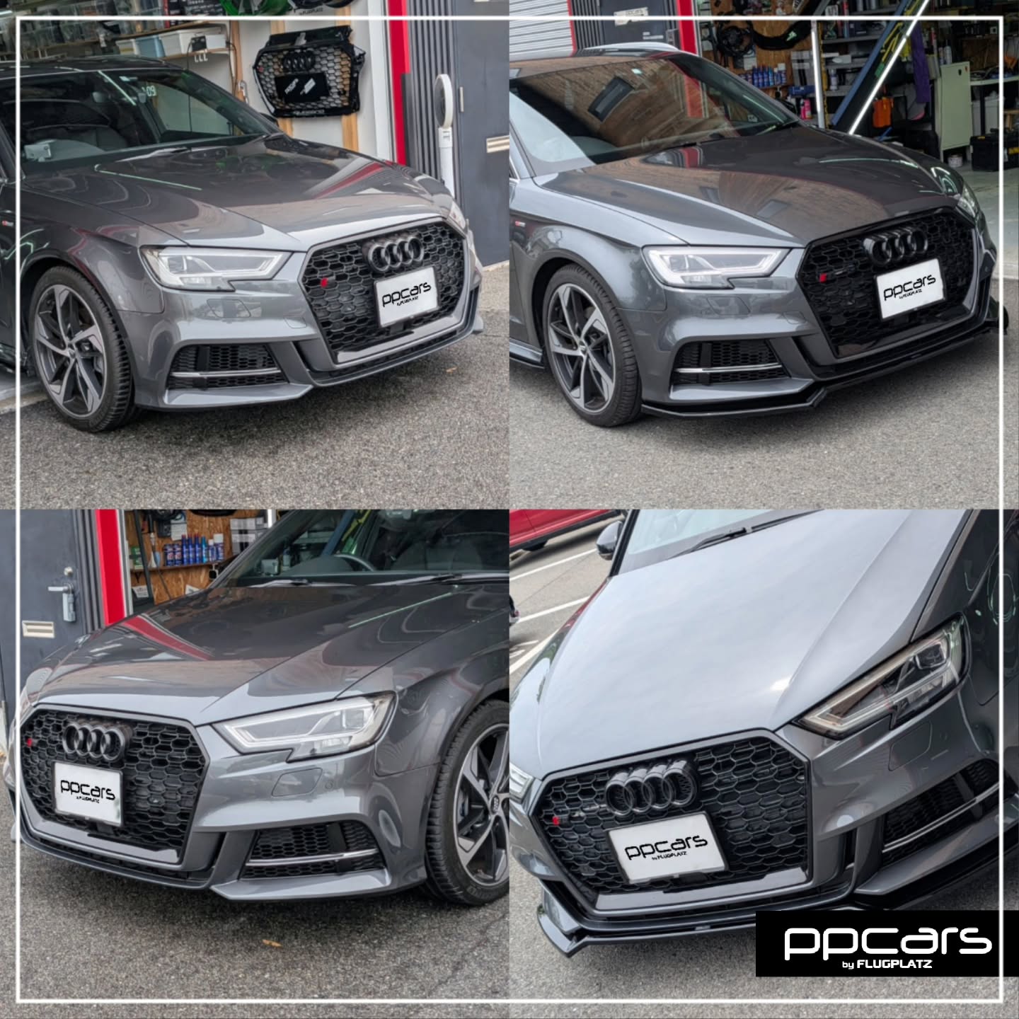 Audi A3(8V) Sportback x Maxton-Designフロントスポイラー (フォトギャラリー)