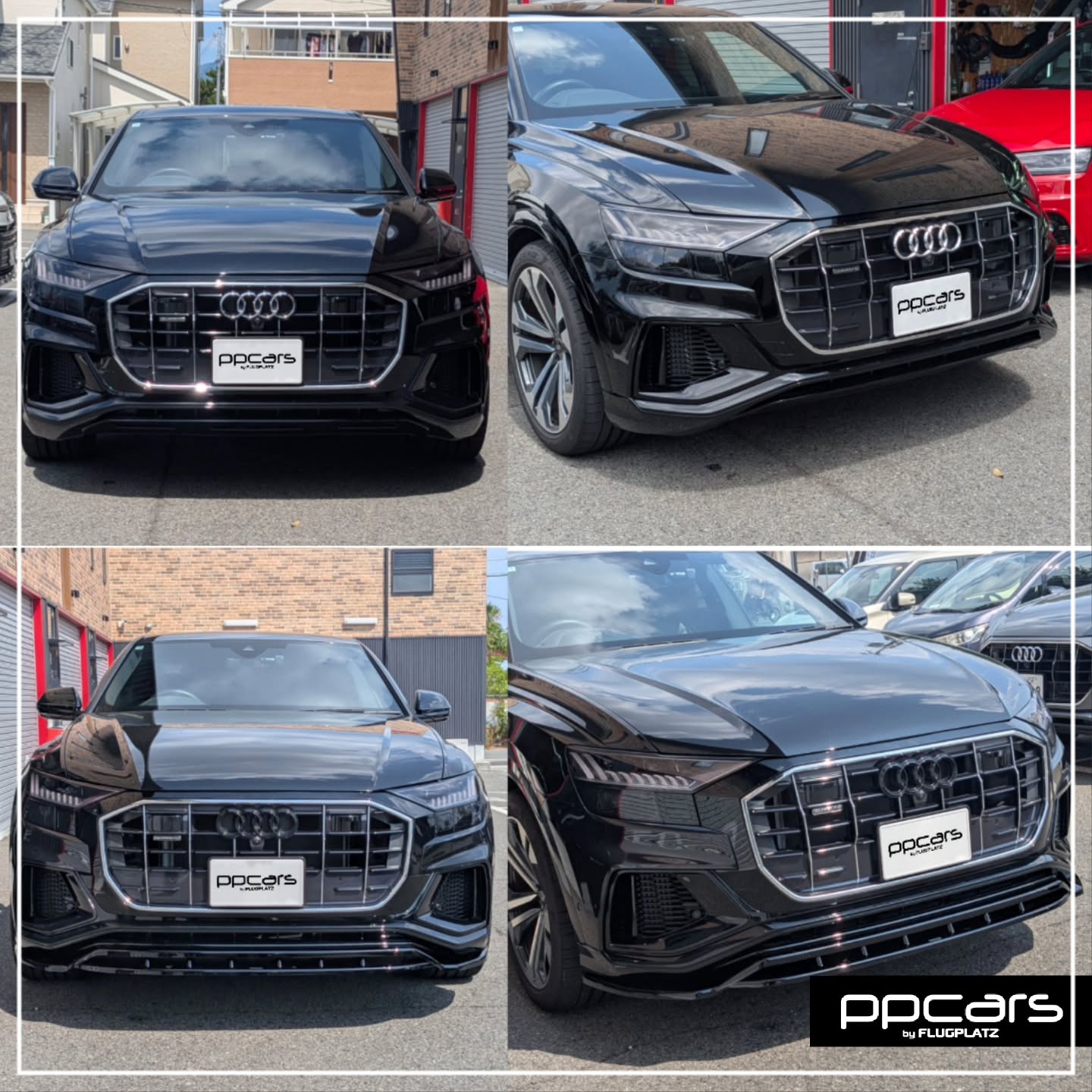 Audi Q8(4M/F1) x Maxton-Designフロントスポイラー,ブラックエンブレム (フォトギャラリー)
