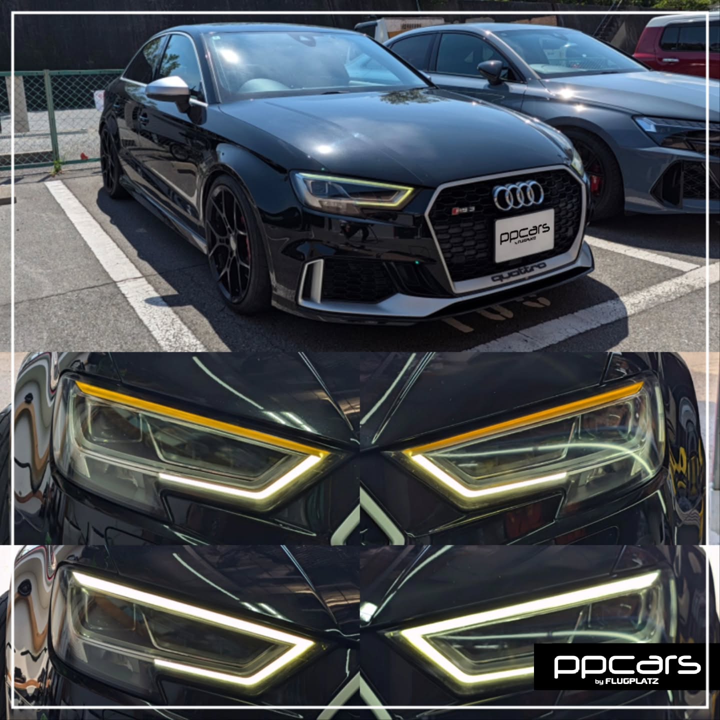 Audi RS3(8V) Sedan x ヘッドライトDRL修理 (フォトギャラリー)