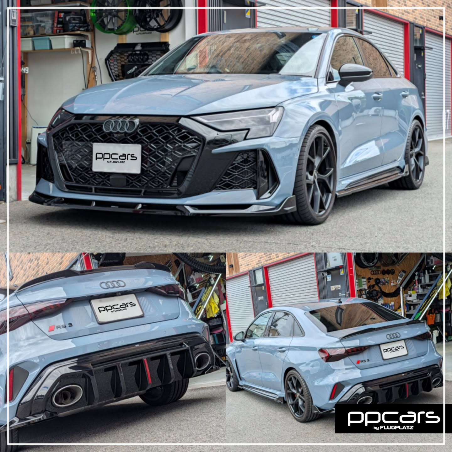 Audi RS3(8Y) Sedan x Maxton-Designサイドスカート,リアディフューザー,リアスポイラー (フォトギャラリー) (フォトギャラリー)